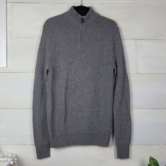 Black Brown 1826 lambswool blend gray sweater. Size S - Picture 1 of 7